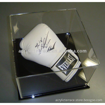 Clear Lucite Boxing Glove Display Case